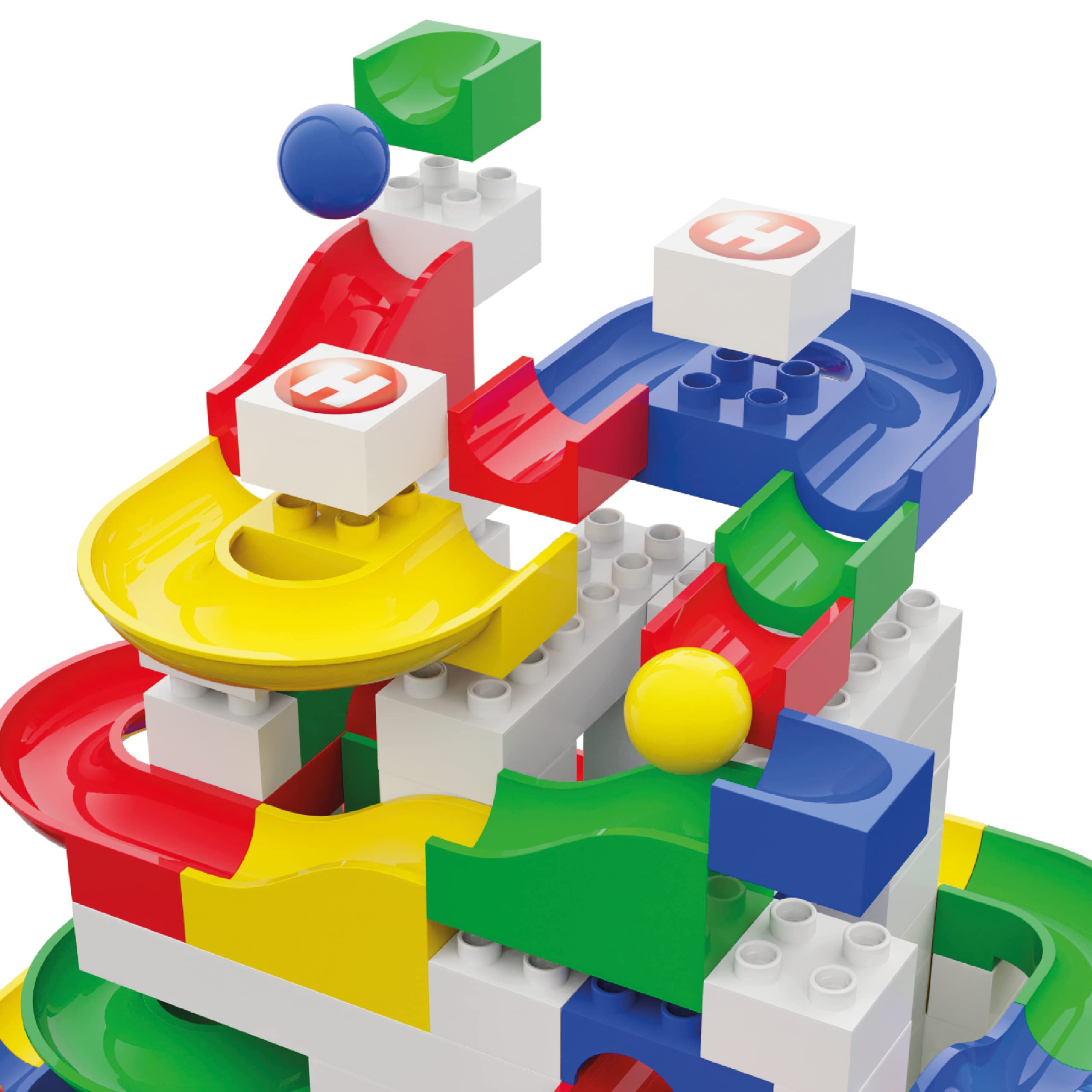 Amazon.com: Hubelino Marble Run 123 Piece Starter Building Box Set